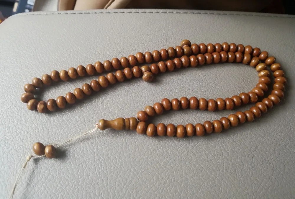 10pc/lot islam beads tesbih natural wood prayer beads Rosary muslim