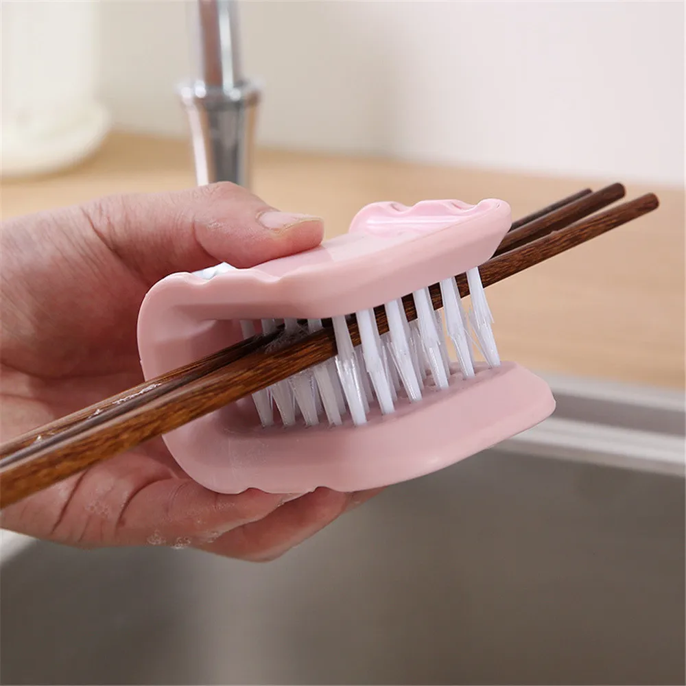 El cepillo de limpieza cepillo de filo cepillo cubiertos y cepillo de limpieza verde de seguridad cepillo de limpieza hogar