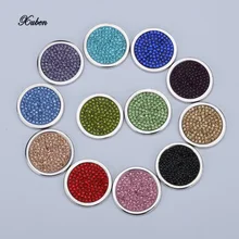 Многоцветный Кристалл мой 23 мм Монеты диск Подвески Fit Сменные ожерелье 25 мм монета держатель frame серебряные женские фестиваль подарок