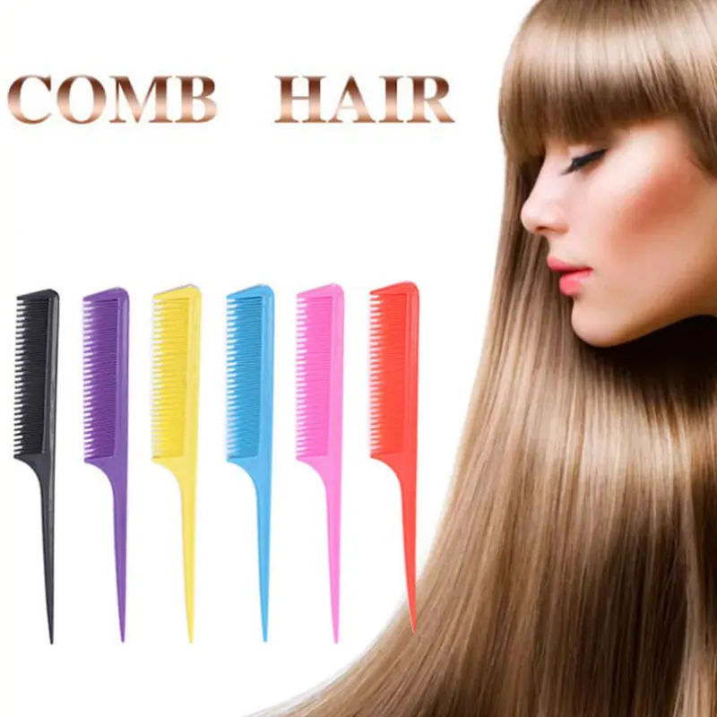 

5pcs Sturdy Rat Tail Comb Fine-tooth Hair Comb with Thin and Long Handle combs hair brush hairbrush tangle hair brush magic hair