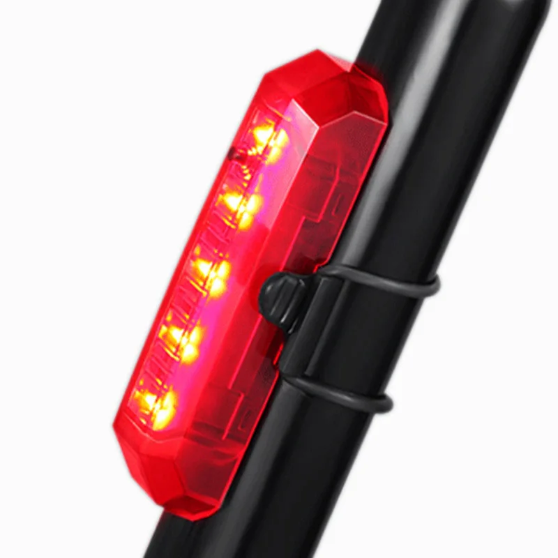 USB TailLight Rechargeable LED Mountain bike Tail light MTB Safety