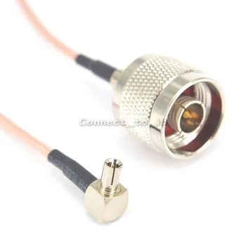

100 pieces shipping by DHL N Plug Male to TS9 Right Angle Connector Pigtail RG316 Cable Extension Cord 15cm