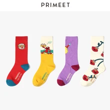 VVQI смешные носки Харадзюку кавайные корейские милые носки с животным принтом уличная одежда хип-хоп сумасшедшие носки Мультяшные женские носки 5 пар