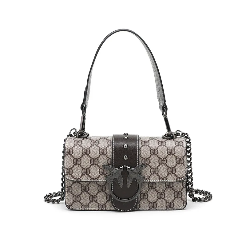 

Women's bag summer new 2018 fashion chain slung small bag casual wild shoulder bag swallow small square bag wholesale