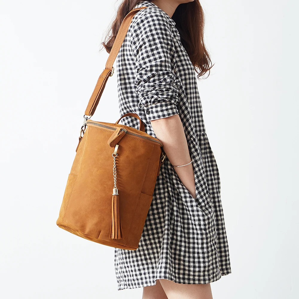 

JOYIR Famous Brand Woman Backpack School Bags For Girls Genuine Leather Bag Female Shoulder Bags Back Pack Fashion Feminina