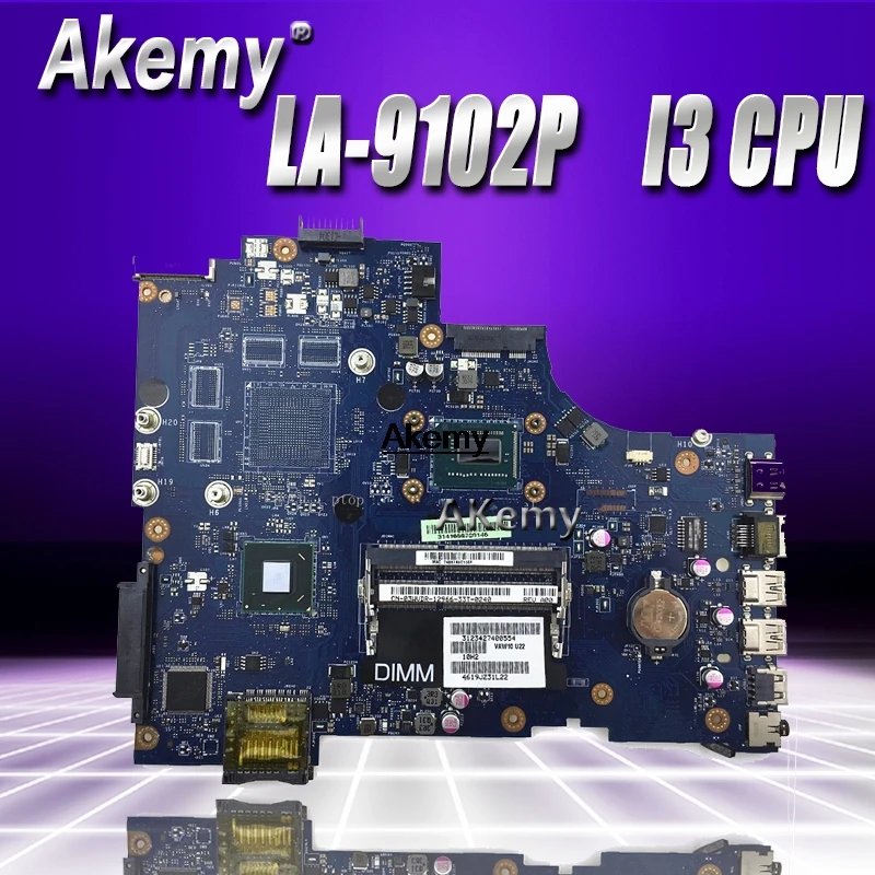 

VAW11 LA-9102P REV:1.0 FOR Dell Inspiron 3721 5721 Laptop Motherboard CN-06006J I3 CPU mainboard original