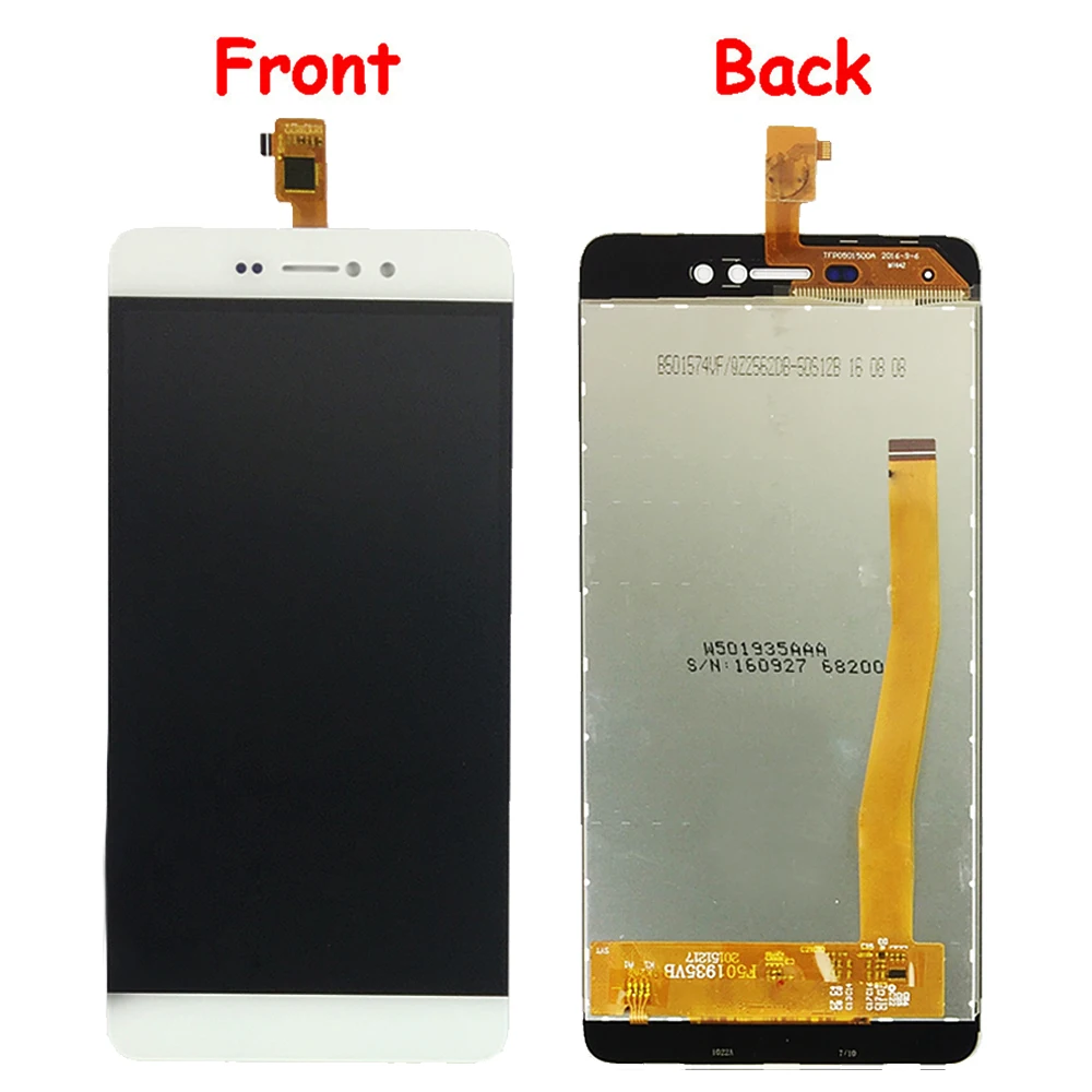 Черный/белый для BluBoo Picasso 4G ЖК дисплей Дисплей + кодирующий преобразователь