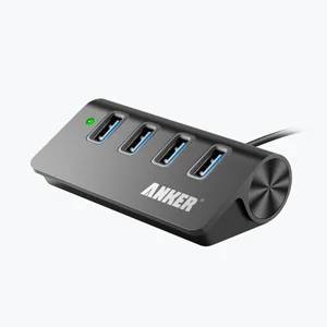 Anker USB 3,0 4-Порты и разъёмы Портативный Алюминий концентратор с 2 футов USB 3,0 кабель(углерода