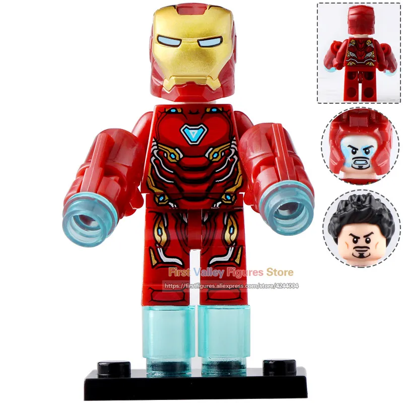 80 шт. Marvel Мстители 4 игры Железный человек MK1 MK50 MK5 Марвел Капитан Строительные блоки Кирпич детские игрушки WM6055