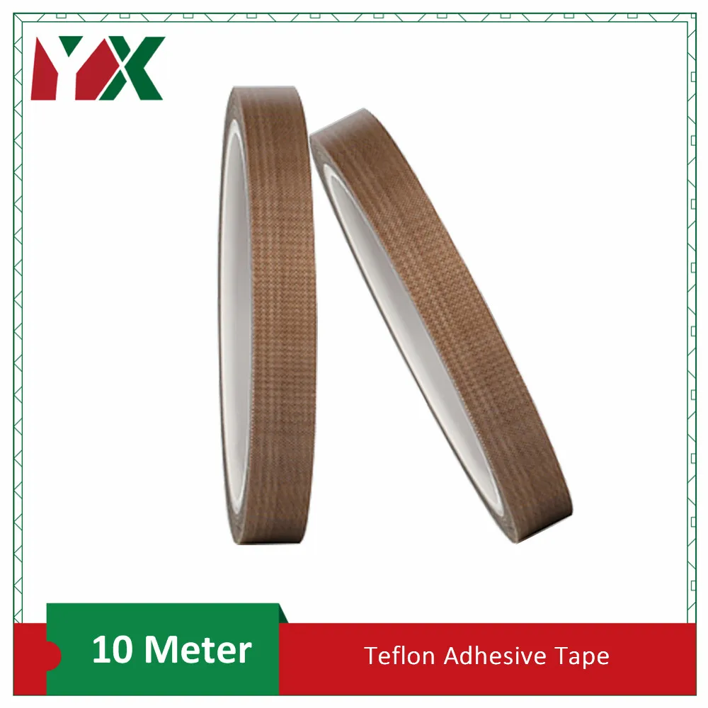 

YX 2Rolls 19mmx10m Teflon High Temperature Adhesive Tape Insulated Teflon High-Temperature Tapes