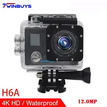 HAMTOD H6A 4K WiFi Экшн-камера 2,0 дюймов ЖК-экран 1080P HD Дайвинг Водонепроницаемая мини видеокамера Спортивная камера s, объектив 140 градусов