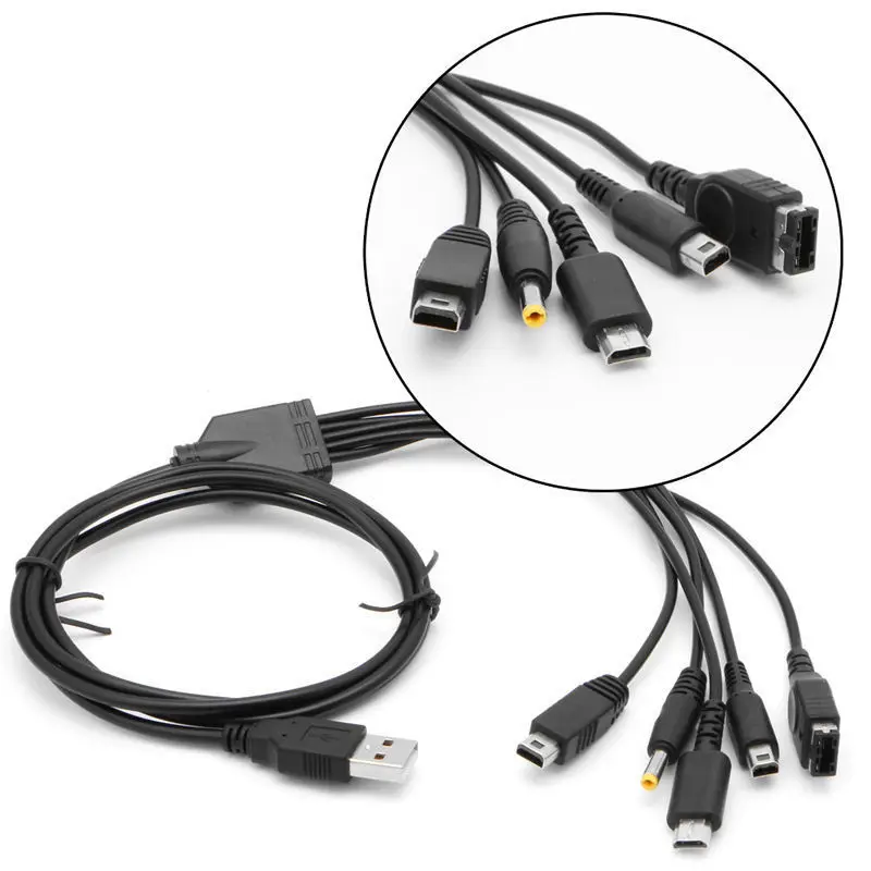 10 шт. USB кабели для зарядки NDSL / NDS NDSI XL 3DS LL PSP WII U GBA SP|charge psp usb cable|charger cablecharger cable |