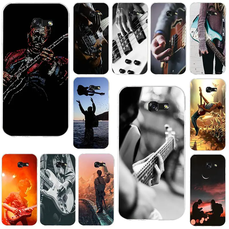 Love Guitar Guitarist Musical Soft TPU Phone Cases for Samsung Galaxy S2 S3 S4 S5 Mini S6 S7 S8 S9 S10 Edge Plus Lite Note 5 8 |