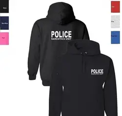 Police Unit толстовка с капюшоном-две стороны толстовки и свитшоты с рисунком