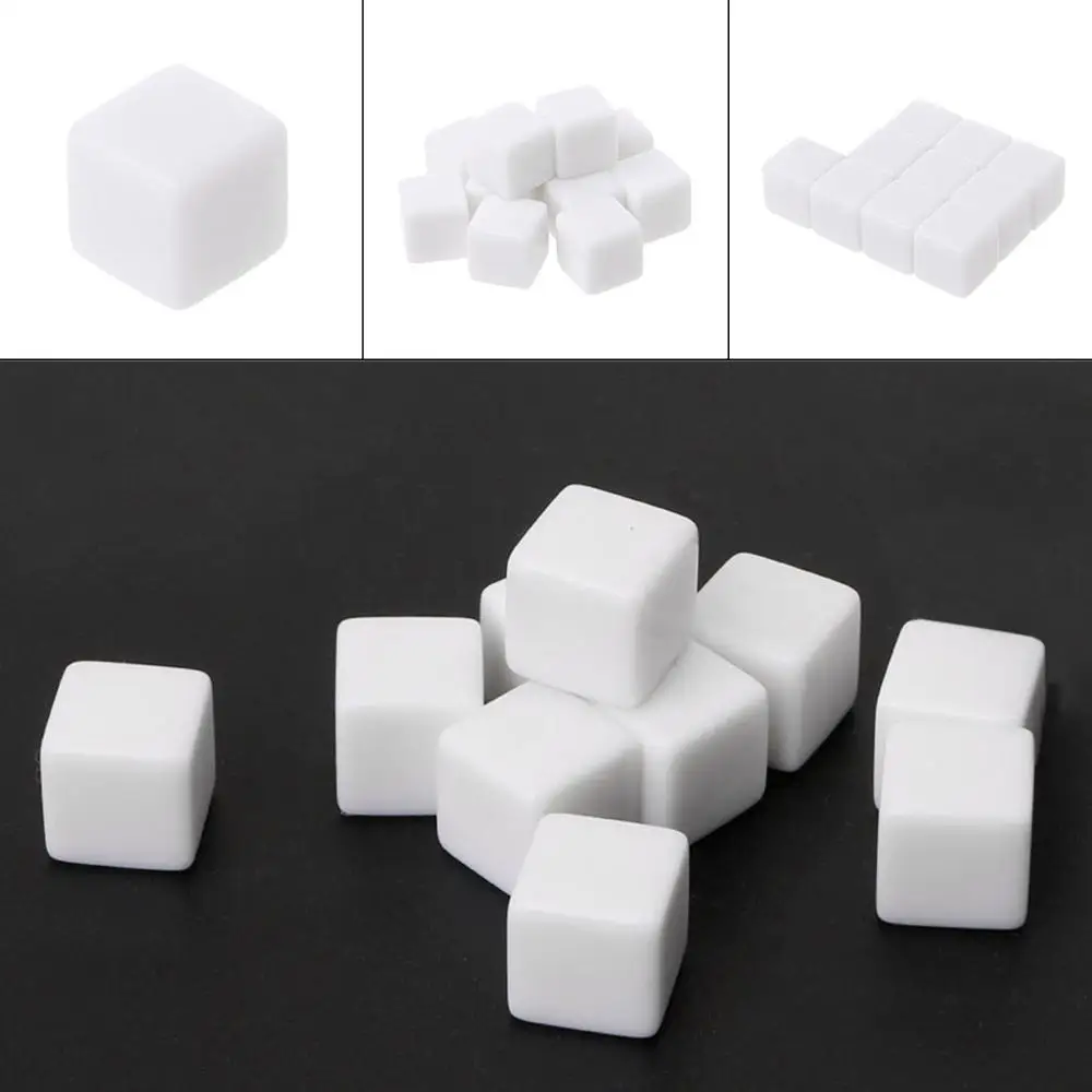 

10Pcs D6 Dice 12mm Die Six Sided Table Gaming Dice Blank For Role Playing Toys