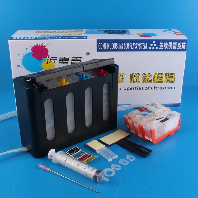 Universal 4Color Continuous Ink Supply System CISS kit with full