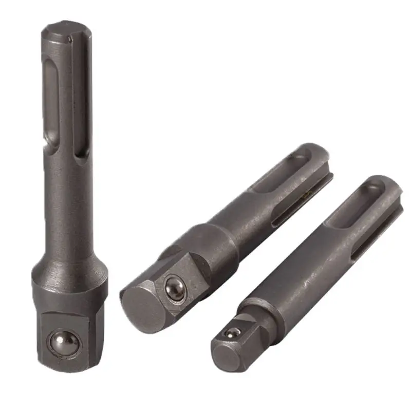 3pcs x 1/2'' 3/8'' 1/4'' Socket Nut Driver Adapter Drill Bit For Sds Plus Hammer Accessories
