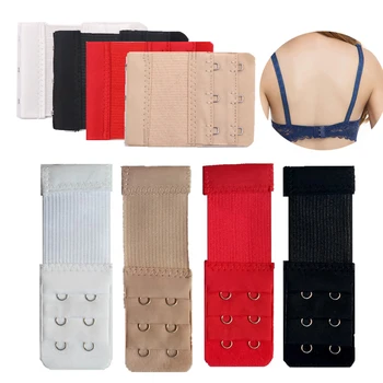 

Women Nylon Bra Strap Extender 3 Row 2 Hook / 2 Row 3 Hook Bra Extenders Clasp Strap Sewing Tools Intimates Bra Accessories
