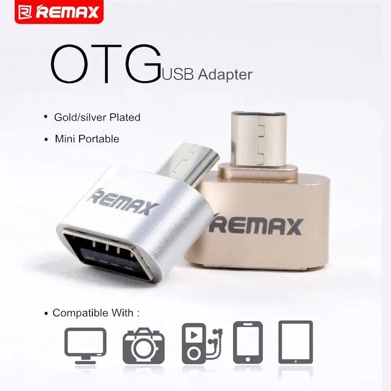 REMAX Mobile Phone Adapters OTG USB Plug Adapter Converter Micro USB to USB A For Samsung for