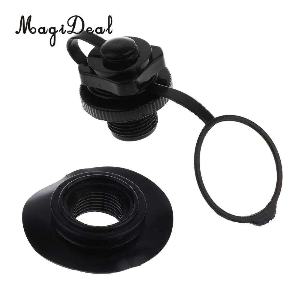 MagiDeal Kayak Accessories - 7/8 inch/22mm Screw Air Valve Adapter Cap + Air Valve Pedestal Base Replacement Accessories