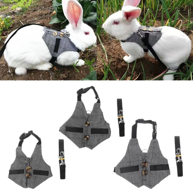 

Multipurpose Rabbit Harness Small Pet Leash Chinchillas Guinea Pig Vest Clothes