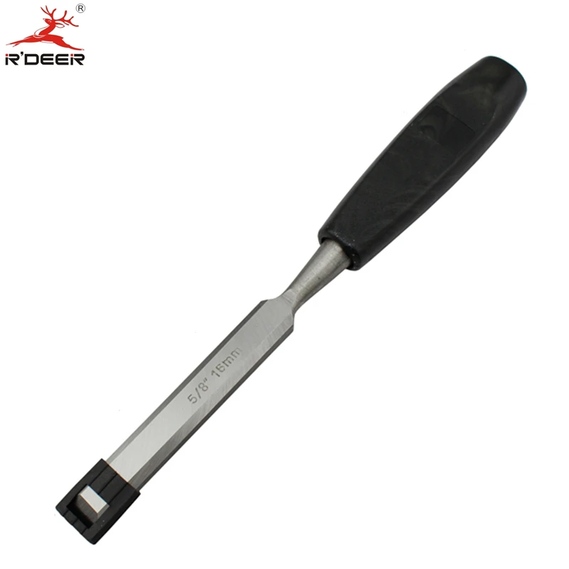 RDEER Woodwork Chisel 5/8''/16mm Long Handle Mn Steel Butt Chisel