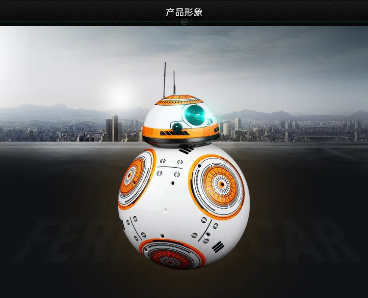 Радиоуправляемый BB-8 робот Звездные радиоуправляемые войны 2,4G пульт дистанционного управления BB8 робот Интеллектуальный маленький шар фигурка Рождественский подарок игрушки