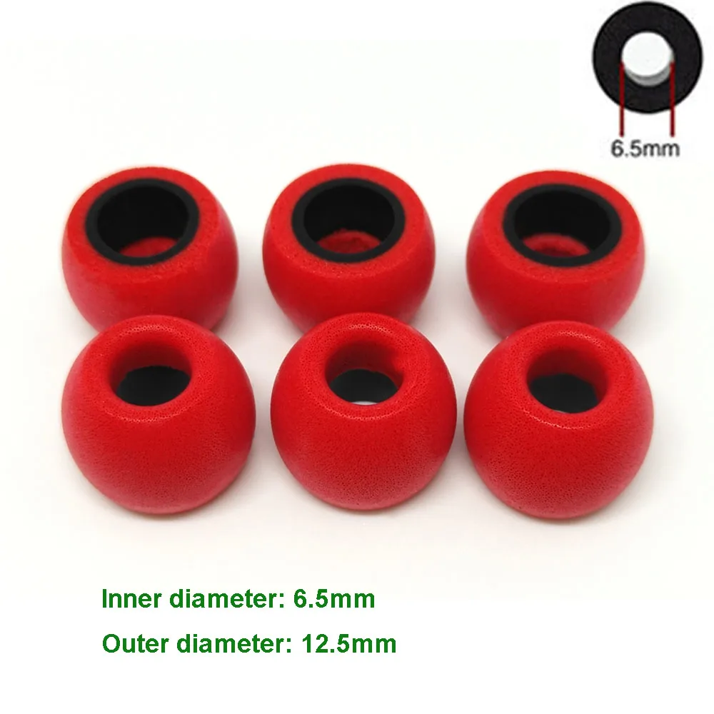 

ANJIRUI TS400 M 6.5mm 12.5mm insulation foam tipsTS400 for in-ear earphone headset earphones enhanced bass C set Ear Pads