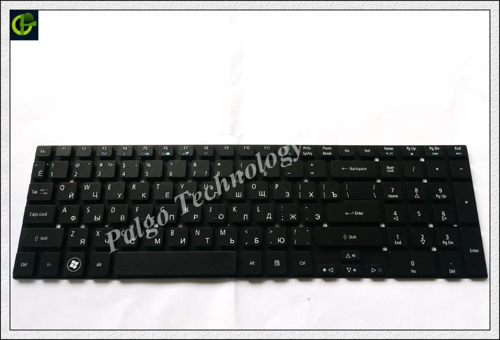 

Russian RU Keyboard for Gateway PK130HQ1A00 V121702AS1 NK.I1713.066 Black