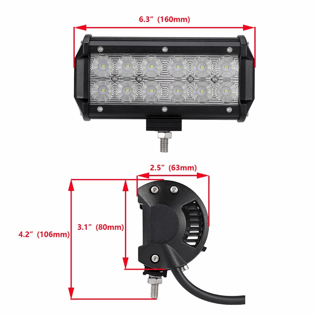 Auxmart-Spot-Beam-Flood-Beam-4inch-7-LED-Work-Light-Offroad-Tractor-Truck-4x4-SUV-ATV (3)