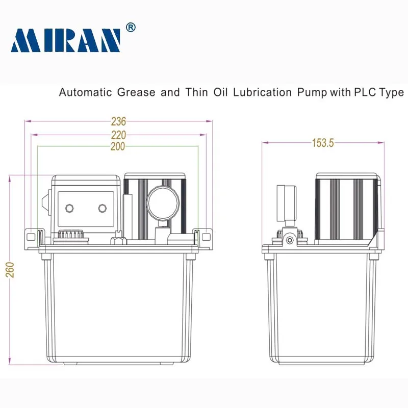 Miran MRG-3202-300T 3L полуавтоматический смазочный масляный насос, используемый для машин без реле давления