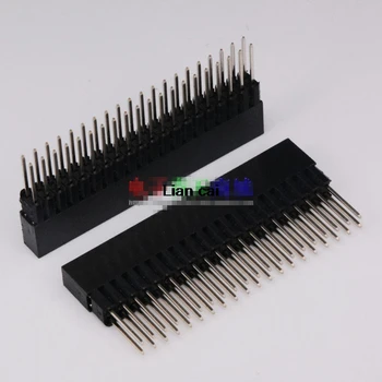 

10 Pcs/lot 2.54mm Pitch 2x20 Pin 40 Pin Female Double Row Long Pin Header Strip PC104