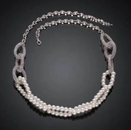 

Jaymaxi Simulated Pearls Necklace Elegant New Arrival High Quality Party Necklace Gift For Women MB1213