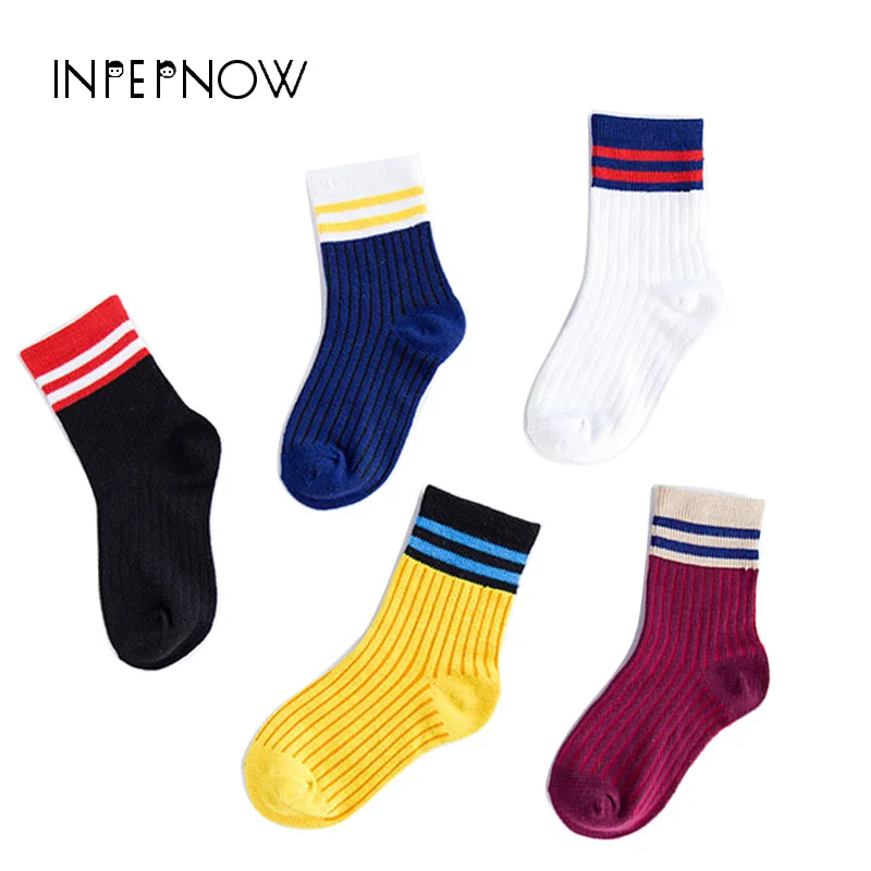 INPEPNOW/5 пар детских носков для детей весна-лето 2019 хлопковые носки с рисунком