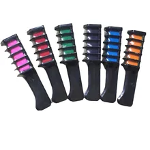 Мини одноразовый персональный салон использование окрашивающая расческа для волос профессиональная цветной мелок для волос инструмент для окрашивания волос