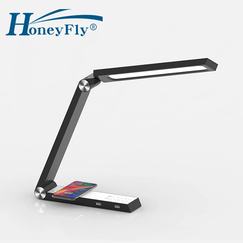 

HoneyFly LED Triangle Wireless Charging Desk Lamp Dimmable Rotatable Table Lamp Smart Home Eye Protection Indoor Lighting