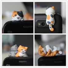50 шт./лот kawaii с упаковкой Chi's cat Dog Tree frog mix противопылевая заглушка для телефона милый аниме ушной колпачок для наушников смешанный стиль