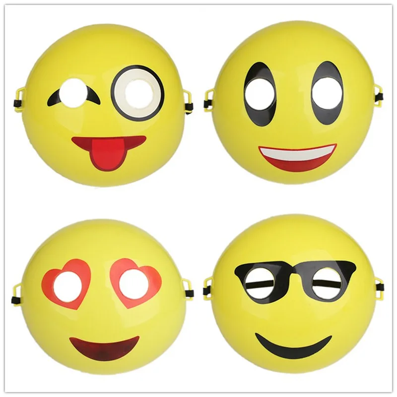 2 pcs Emoji mask funny mask for child christmas party supplies in