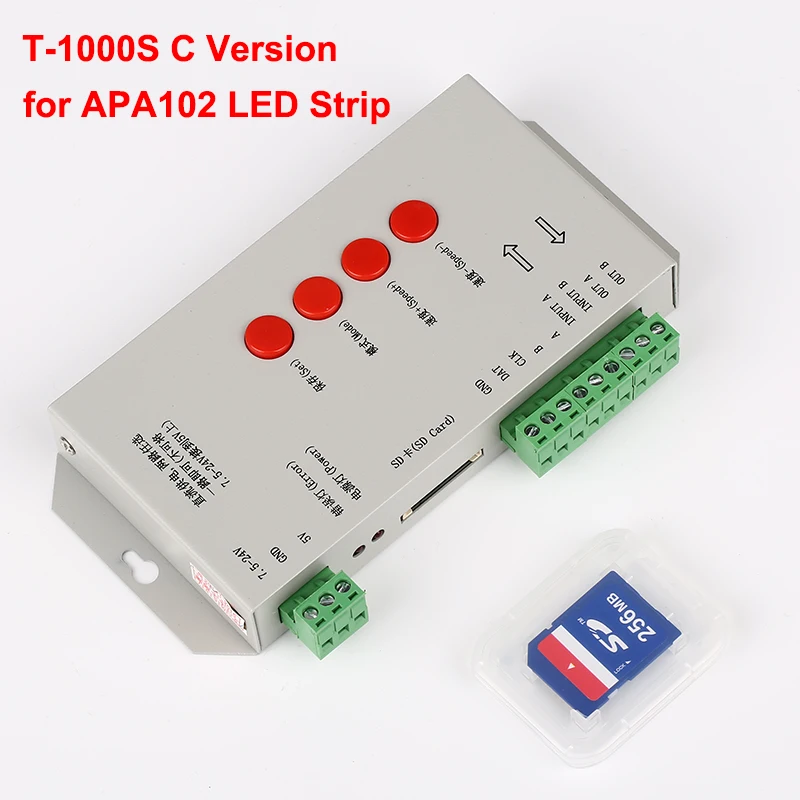 Фонарь APA102 APA107 SK9822 светодиодный пиксельный контроллер для SD карты фонарь с