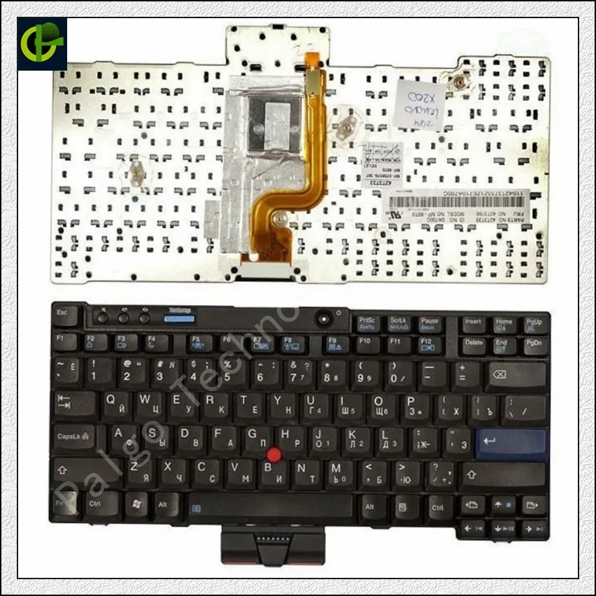 

Russian Keyboard for IBM Lenovo ThinkPad X200 X201 Tablet X200 X200s X200si X200t X201 X201i X201S RU 09S1SF 42T3737 42T3767