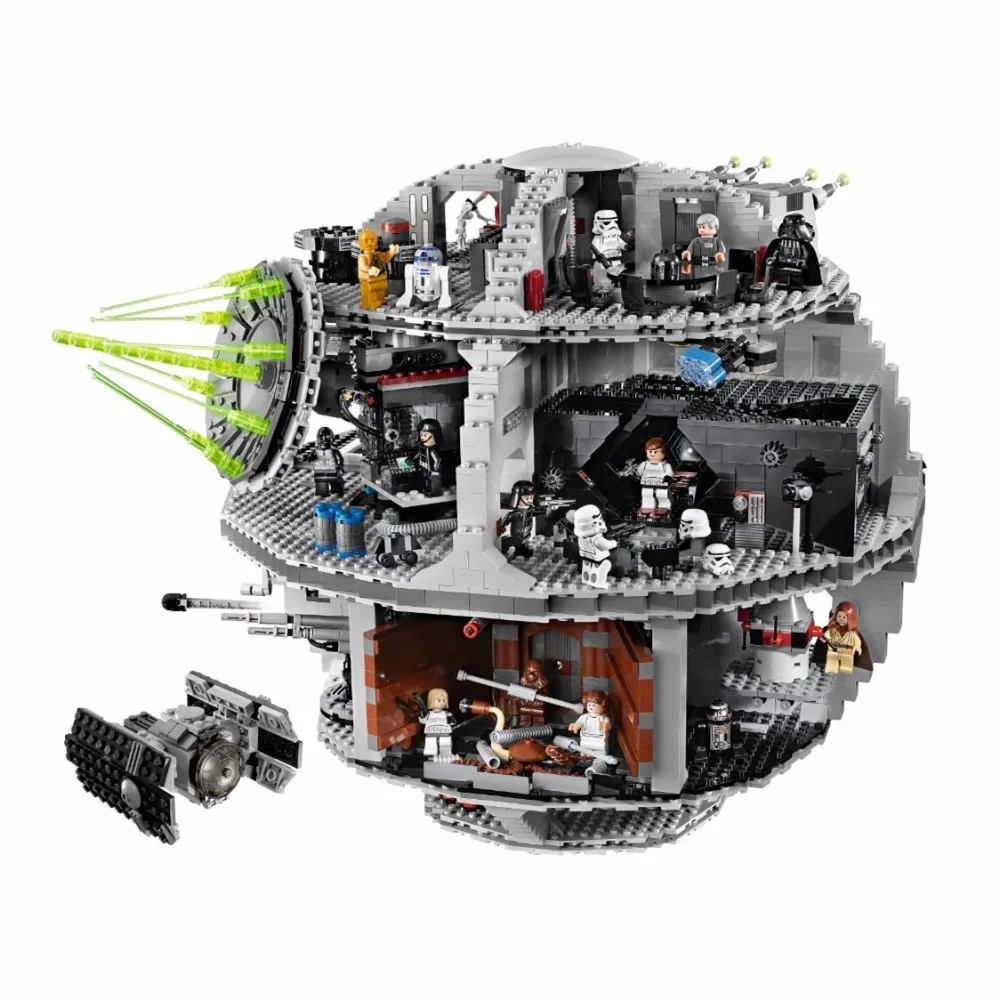 

LEPIN Star Wars Death Star STARWARS Model Building Blocks Kits Toys For Children Minifigures Marvel Compatible Legoe