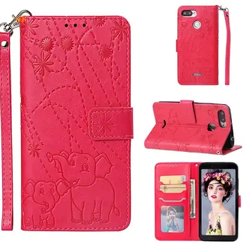 

30pcsPU Leather Flip Wallet Case for Xiaomi Redmi 6 6A Redmi 6 Pro Phone Cover Elephant Fireworks Case Mi A2 Lite Shell Coque