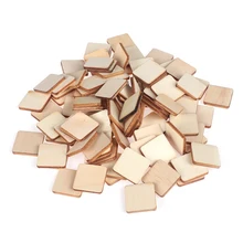 10/50/100 шт 8 размеров квадратный Незаконченные деревянные штук пустой доска для рукоделия пирография проектов игры Скрапбукинг модель здания