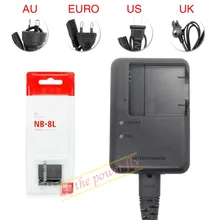 NB 8L NB-8L Rechargeable Battery + CB-2LAE CB-2LA Charger pack For Canon PowerShot A3300 A3200 A2200 A1200 A3100 CAMERA
