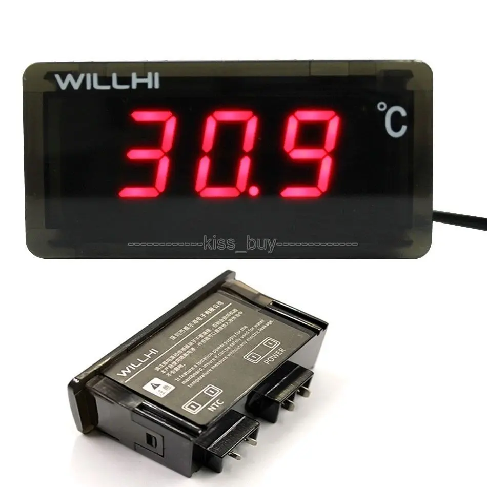 30 300C Digital Thermometer LED Temperature Monitor Fridge Freezer