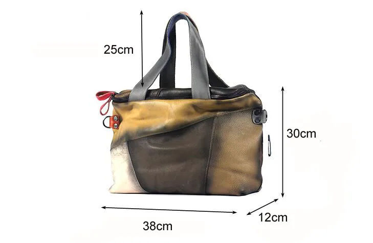 Женские сумки из натуральной кожи дизайнерские цветные женские винтажные Уникальные лоскутные женские сумки на плечо модная сумка-мессенджер