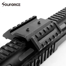 Тактический ударопрочный двойной 45 Градусов Крепление 20 мм Вивер Пикатинни для прицел для охоты