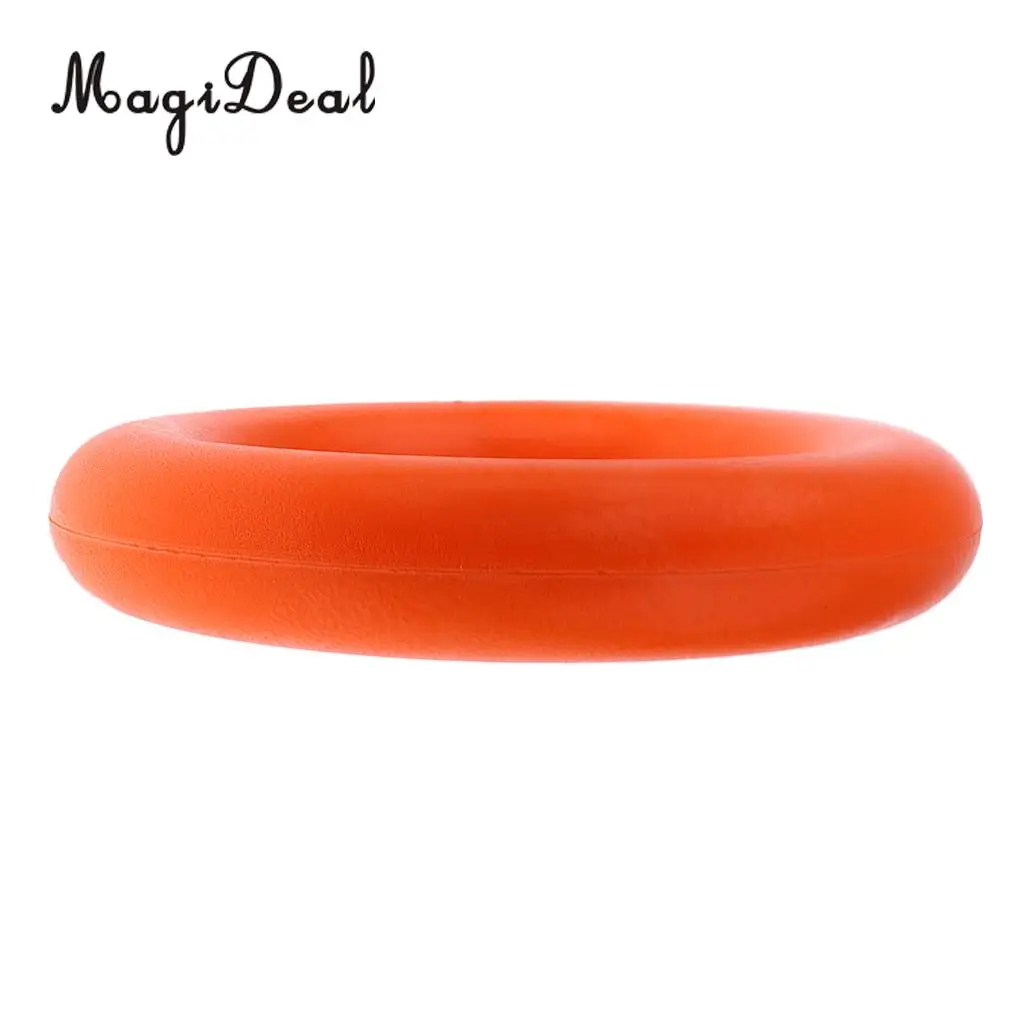 MagiDeal Rubber Round Floating Ring Float Buoy for Water Sports Sailing Boating Swimming Life Saving Rope Cord