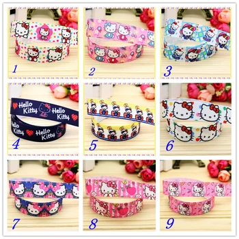 

7/8'' Free shipping printed grosgrain ribbon hairbow headwear party decoration diy wholesale OEM 22mm D355