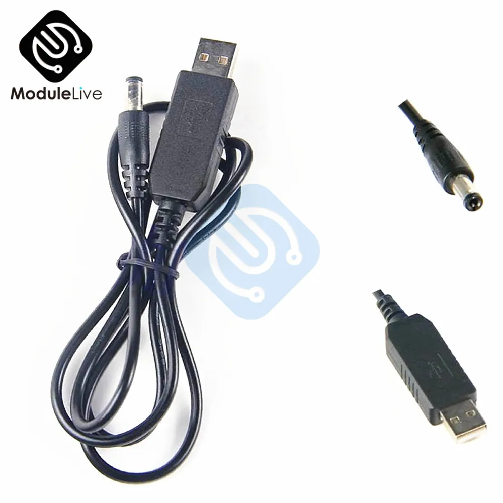 USB 5 В 9 в разъем постоянного тока мм x 2 1 Повышающий Модуль питания кабель